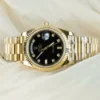Rolex Day-Date Black Dial President Strap GM Factory 40mm Super Clone - Image 3