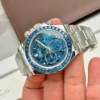 Rolex Super Clone Watches 1:1 Daytona Arolla Blue Crystal Skeleton Dial Diamonds Bezel 4130 Movement - Image 7