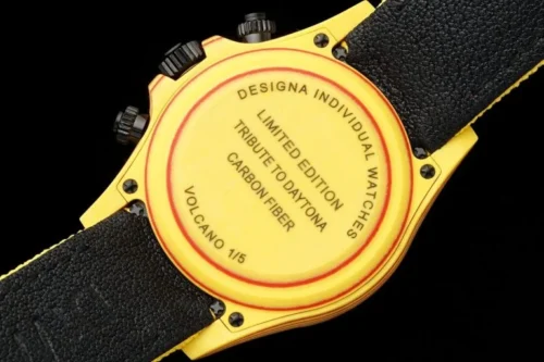 Rolex Daytona DIW Carbon Fiber Volcano Yellow Luxury Super Clone - Image 8