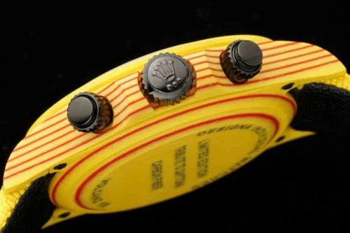 Rolex Daytona DIW Carbon Fiber Volcano Yellow Luxury Super Clone - Image 7