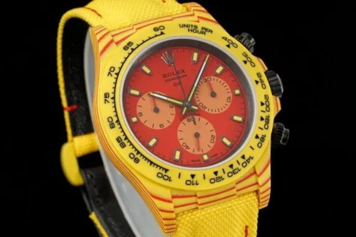 Rolex Daytona DIW Carbon Fiber Volcano Yellow Luxury Super Clone - Image 2