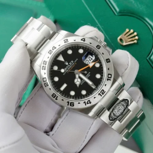 Explorer II 42mm 226570 Black 904L SS QF 1:1 Best Edition Black Dial on Bracelet SH3285 CHS - Image 2