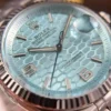 Land Dweller 127336 2F 1:1 Best Edition Ice Blue Textured Dial on SS Bracelet A7135 - Image 3
