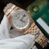 Land Dweller 127335 2F 1:1 Best Edition White Textured Dial Diamonds Bezel on RG Bracelet A7135 - Image 4