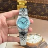 Land Dweller 127336 DIWF 1:1 Best Edition Ice Blue Textured Dial Diamonds Bezel on SS Bracelet A7135
