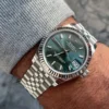 DateJust 41 126334 QF 1:1 Best Edition 904L Steel Green Stick Dial on Jubilee Bracelet QF3235 (149g) - Image 2