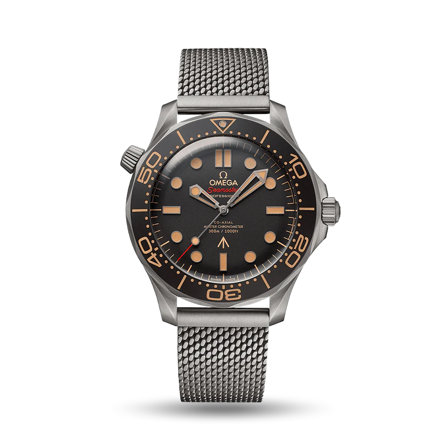 Seamaster 300 “No Time to Die” Limited Edition S+F 1:1 Best Edition on Titanium Mesh Bracelet SA8806 Super Clone