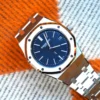 Custom Modded Royal Oak 39mm 15202 SS PPM Blue Textured Dial on SS Bracelet AP2121 - Image 3
