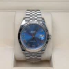 DateJust 41 126334 QF 1:1 Best Edition 904L Steel Blue Roman Dial on Jubilee Bracelet QF3235 (149g) - Image 2