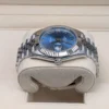 DateJust 41 126334 QF 1:1 Best Edition 904L Steel Blue Roman Dial on Jubilee Bracelet QF3235 (149g) - Image 3