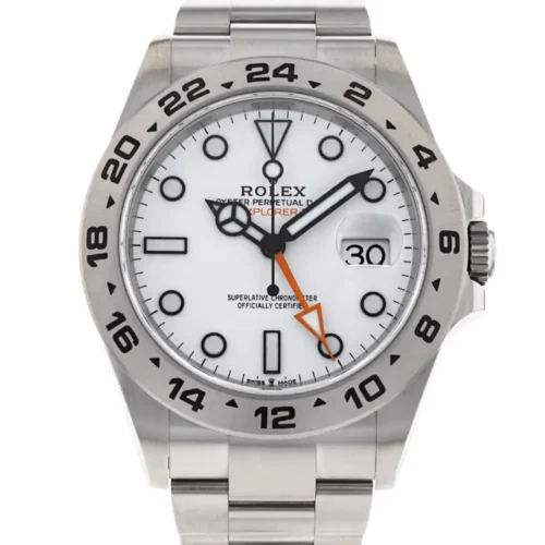 Explorer II 42mm 226570 Black 904L SS QF 1:1 Best Edition White Dial on Bracelet SH3285 CHS