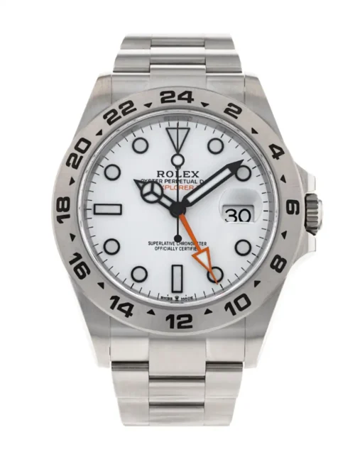 Explorer II 42mm 226570 Black 904L SS QF 1:1 Best Edition White Dial on Bracelet SH3285 CHS