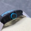 Custom RM055 NTPT APSF 1:1 Best Edition Blue Bezel Blue Crown on Rubber Strap Custom Vaucher Movement - Image 6