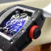 Custom RM055 NTPT APSF 1:1 Best Edition White Bezel Red Crown on Rubber Strap Custom Vaucher Movement - Image 2
