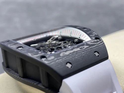 Custom RM055 NTPT APSF 1:1 Best Edition White Bezel Red Crown on Rubber Strap Custom Vaucher Movement - Image 4