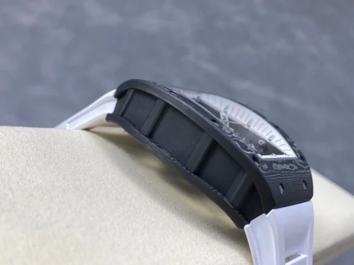 Custom RM055 NTPT APSF 1:1 Best Edition White Bezel Red Crown on Rubber Strap Custom Vaucher Movement - Image 7