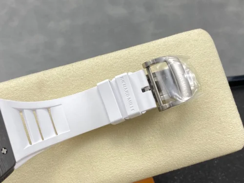 Custom RM055 NTPT APSF 1:1 Best Edition White Bezel White Crown on Rubber Strap Custom Vaucher Movement - Image 6