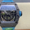 Custom RM035-02 NTPT PPMF 1:1 Best Edition Blue Crown on Nylon Strap Custom Vaucher Movement