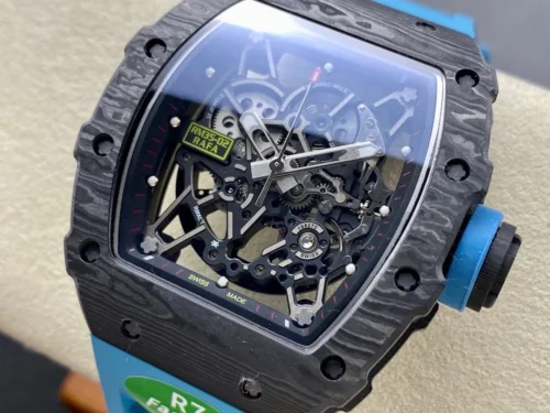 Custom RM035-02 NTPT PPMF 1:1 Best Edition Blue Crown on Nylon Strap Custom Vaucher Movement - Image 4