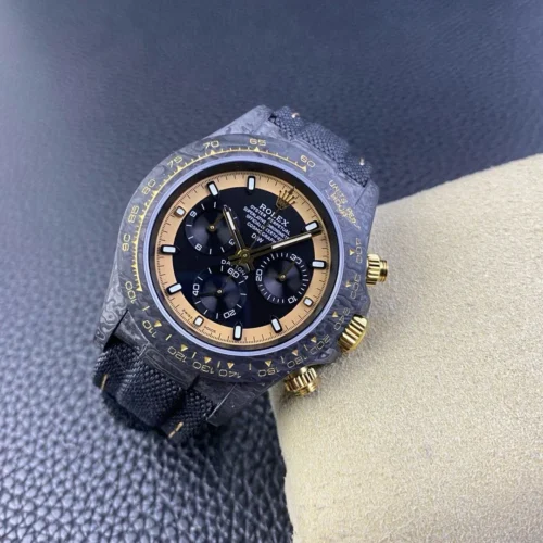 Daytona DIW Carbon N6F 1:1 Best Edition Blue Dial on Black Nylon Strap DD4801 - Image 5