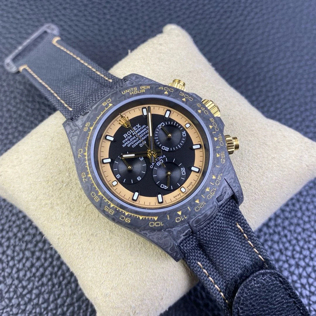 Daytona DIW Carbon N6F 1:1 Best Edition Blue Dial on Black Nylon Strap DD4801