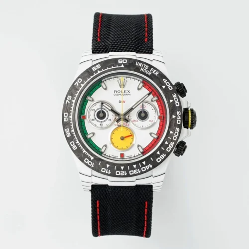 Daytona DIW Porsche 911 S/T White Carbon SONIC 1:1 Best Edition White Dial on Black Nylon Strap SA4130