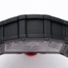 RM035-02 Real Black NTPT VAF 1:1 Best Edition Skeleton Dial On Red Rubber Strap RMAL1 Super Clone V2 - Image 2