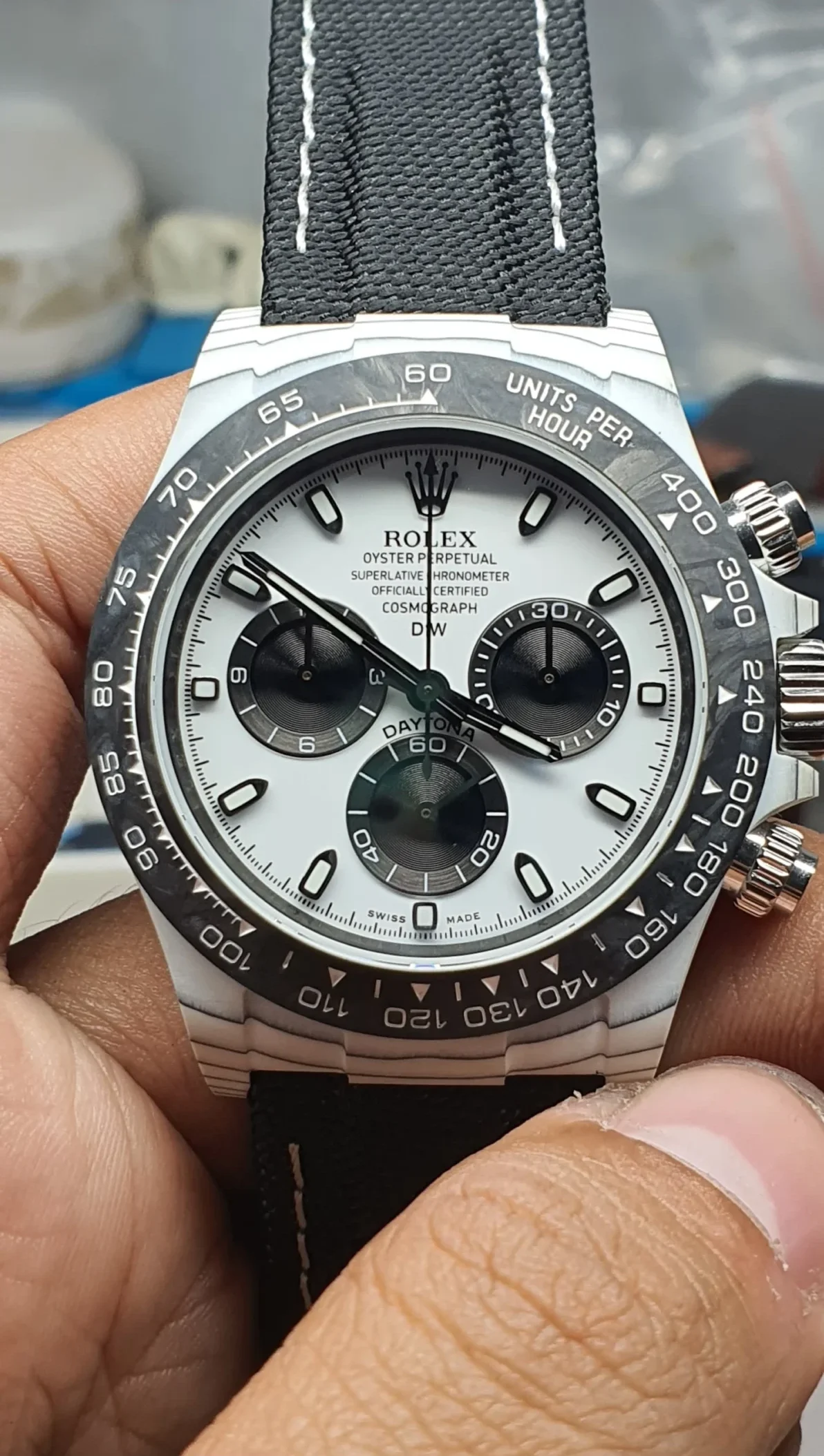 Modified Super Clone Watches 1:1 DiW Rolex Daytona IRBIS Quartz Fiber 41MM