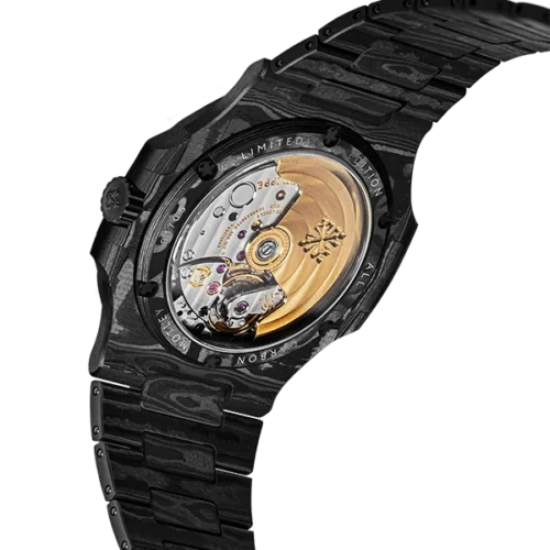 Nautilus 5711 DIW Carbon DIWF 1:1 Best Edition Carbon Motley Dial On Carbon Bracelet 324CS - Image 5