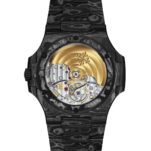 Nautilus 5711 DIW Carbon DIWF 1:1 Best Edition Carbon Motley Dial On Carbon Bracelet 324CS - Image 6