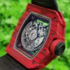 Custom RM035-02 Red NTPT PPMF 1:1 Best Edition Red Crown on Nylon Strap Custom Vaucher Movement - Image 7