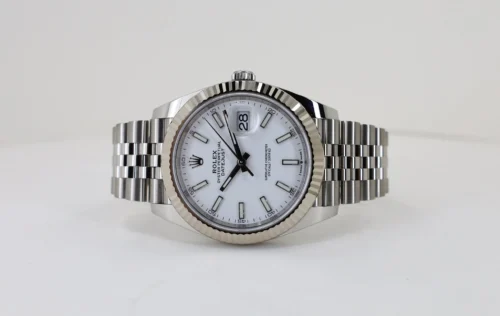 DateJust 41 126334 QF 1:1 Best Edition 904L Steel White Stick Dial on Jubilee Bracelet QF3235 (149g) - Image 3