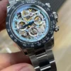 Modified Super Clone Watches 1:1 Sonic Rolex Daytona Skeleton Dial 4130 Movement - Image 2