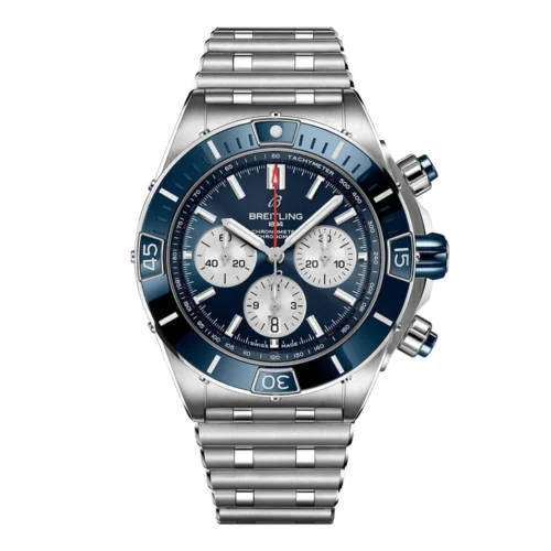 Super Chronomat B01 44 SS TF 1:1 Best Edition Blue Dial on SS Bracelet A7750