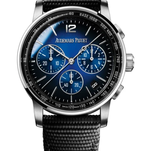 Code 11.59 Chrono 26393 SS APSF 1:1 Best Edition Blue Ombre Dial On Black Nylon Strap Super Clone SA4401