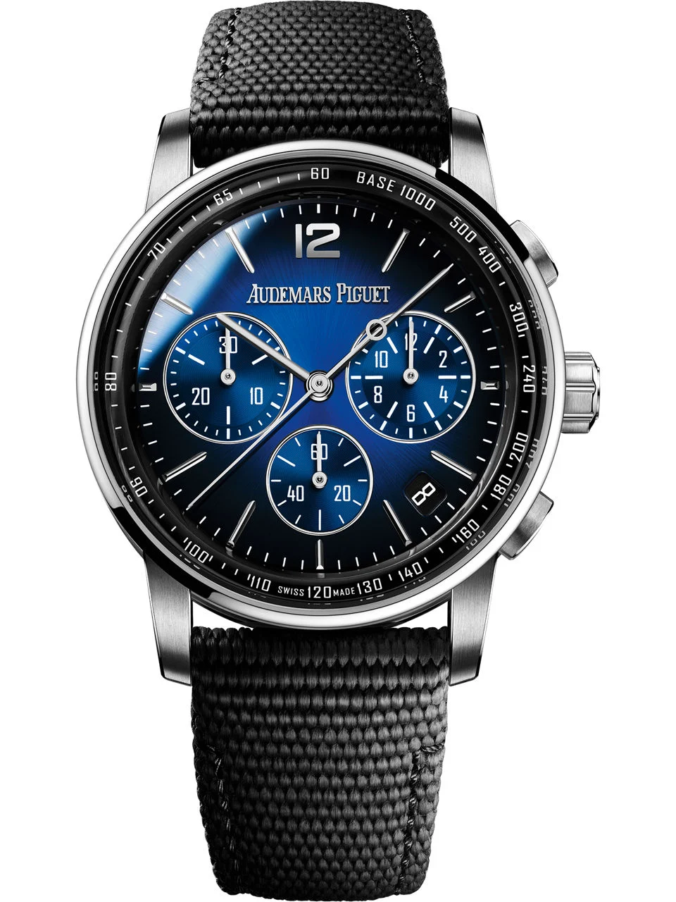 Code 11.59 Chrono 26393 SS APSF 1:1 Best Edition Blue Ombre Dial On Black Nylon Strap Super Clone SA4401