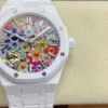 Royal Oak 15500 White Ceramic APSF 1:1 Best Edition Celebration Dial on White Ceramic Bracelet A4401 - Image 3