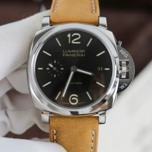 PAM904 Luminor Due VSF 1:1 Best Edition Black Dial on Brown Asso Strap AXXXIV