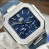 Cubitus 5822 SS OMEF 1:1 Best Edition Sunburst Blue Dial On Blue Fabric Patter Strap Super Clone PP240 Movement - Image 3
