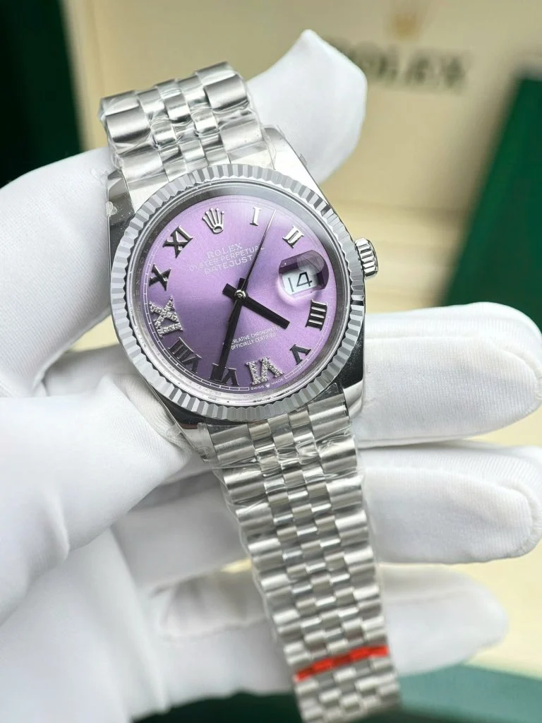 Rolex DateJust 126234 Super Clone with Purple Dial