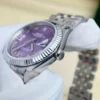 Rolex DateJust 126234 Super Clone with Purple Dial - Image 5