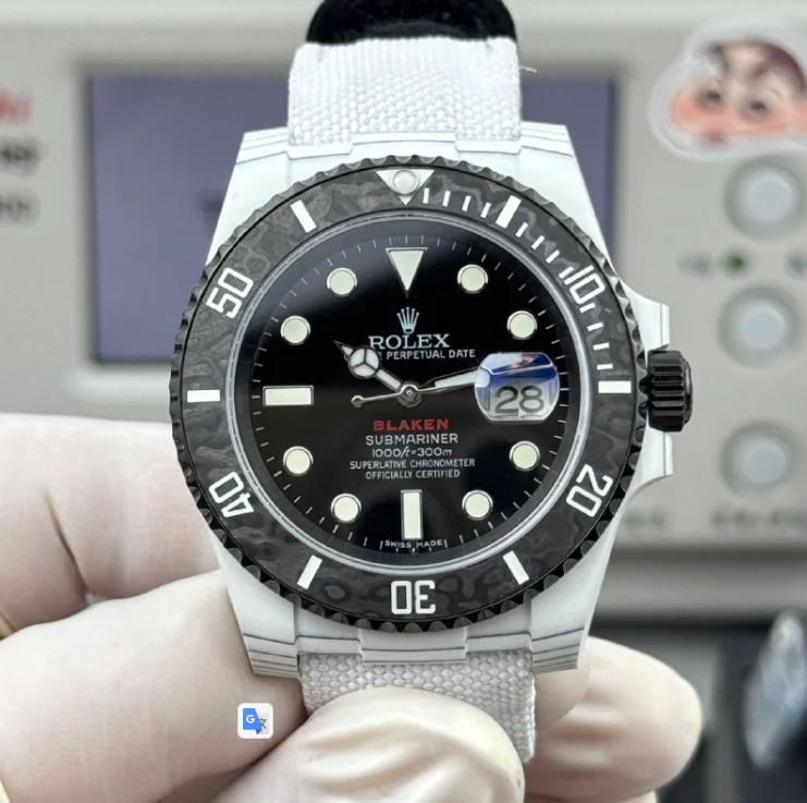 PPM Factory Single Red Blaken Rolex Submariner