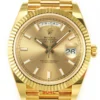 DayDate 40 228238 ARF 904L Steel Gold Stick Dial on President Bracelet VR3255 - Image 2