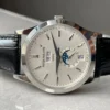 Annual Calendar Moonphase 5396 SS ZF 1:1 Best Edition White/Blue Dial on Black Leather Strap A324