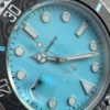 Rolex Submariner Sandblasted DIWF Best Edition Carbon Bezel Tiffany Blue Dial Dial on SS Bracelet VR3135 - Image 3