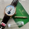 Rolex Cellini Moonphase 50535 RG White Dial on Leather Strap KZF Asia 3195 Mod Super Clone - Image 2