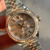 Rolex Datejust 28mm 904L RG/SS Champagne Dial on RG/SS Jubliee Bracelet A2671 Super Clone - Image 3