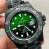 Rolex Submariner DIW “Parakeet” DLC VSF 1:1 Best Edition Black/Green Dial on DLC Bracelet VS3135 - Image 3