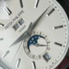 Annual Calendar Moonphase 5396 SS ZF 1:1 Best Edition White/Blue Dial on Black Leather Strap A324 - Image 3