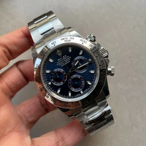 Daytona 126509 904L SS UFO 1:1 Best Edition Blue Dial Stick Marker On 904L SS Bracelet UF4131 (Free Sprung)